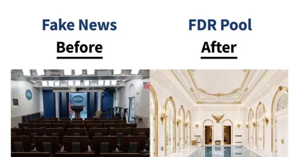 Trump Suggests Replacing Press Room With FDR Pool Amid Media Tensions