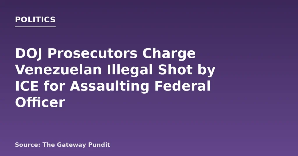 Venezuelan Man Charged After ICE Agent Shoots Him During Pursuit