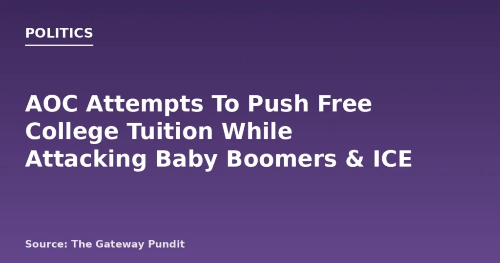 AOC Promotes Free College Tuition, Criticizes ICE