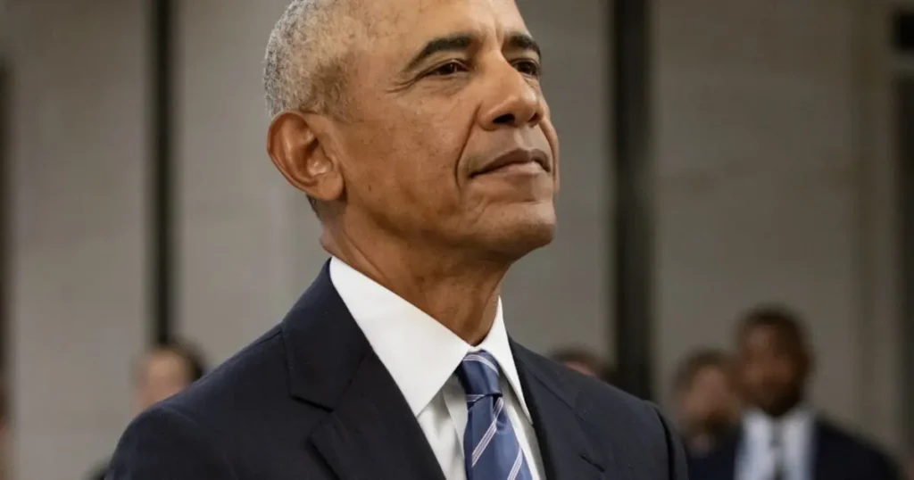 The image shows a man in a suit and tie, looking upward with a thoughtful expression.