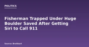 Fisherman Trapped Under Huge Boulder Saved After Getting Siri to Call 911