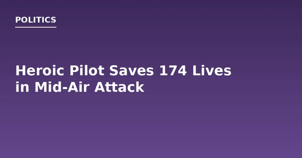 Heroic Pilot Saves 174 Lives in Mid-Air Attack